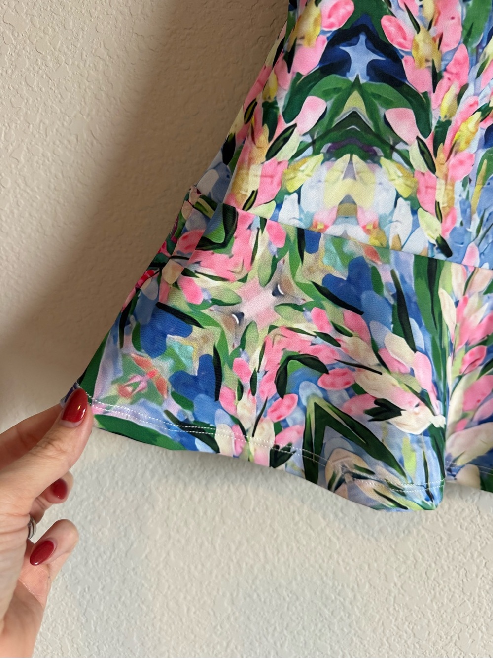 Acegolfs Botanical Floral Print Energy Silky 17" Ruffle Tennis Golf Skirt Size L - Picture 9 of 11